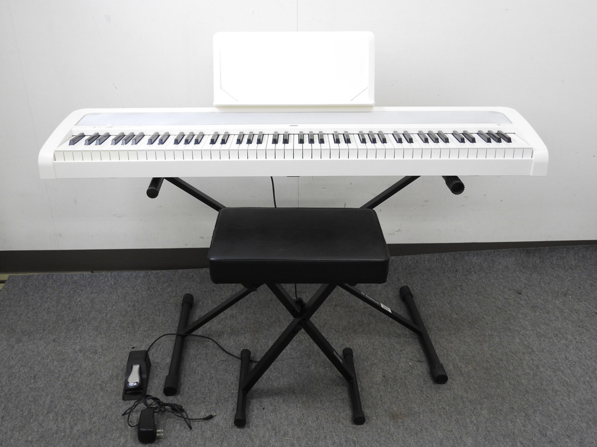 ヤフオク! - ☆ KORG コルグ B1 電子ピアノ イス・スタンド付き...
