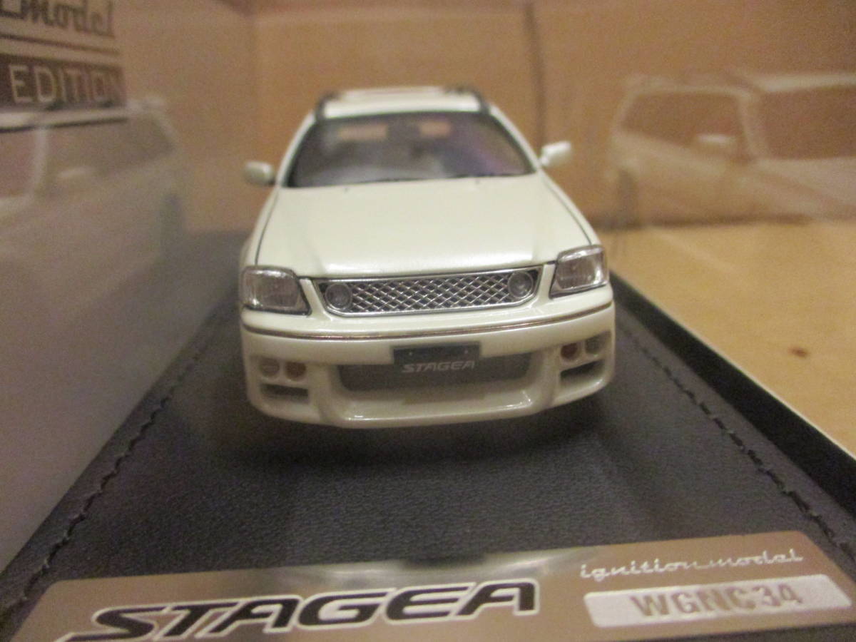 イグニッションモデル 限定 Nissan STAGEA 260RS WGNC34 Pearl White
