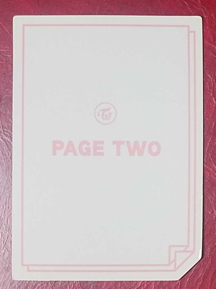 TWICE ジョンヨン PAGE TWO トレカ PINK 即決 カード 韓国盤 TWICE ジョンヨン PAGE TWO トレカ PINK 即決 カード 韓国盤