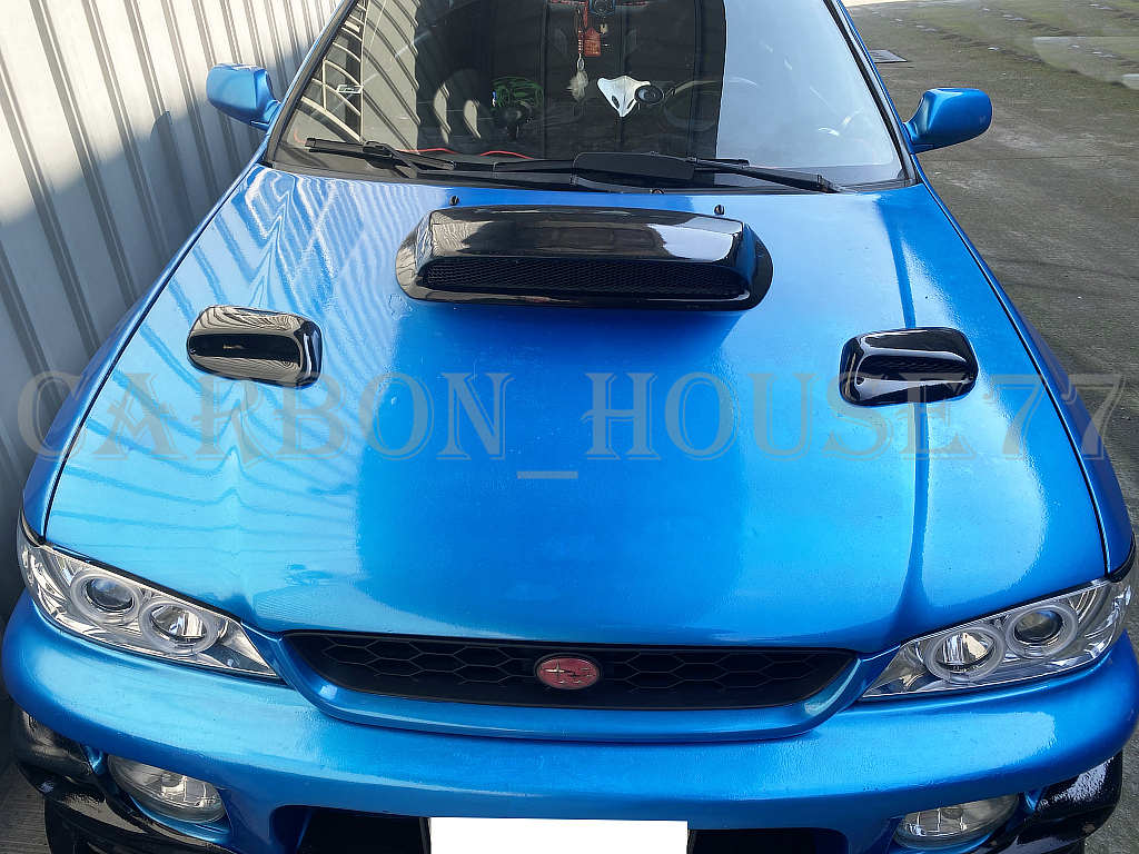 *SUBARU Impreza GC8 GF8 carbon bonnet duct { left right one set }{ exchange type }.