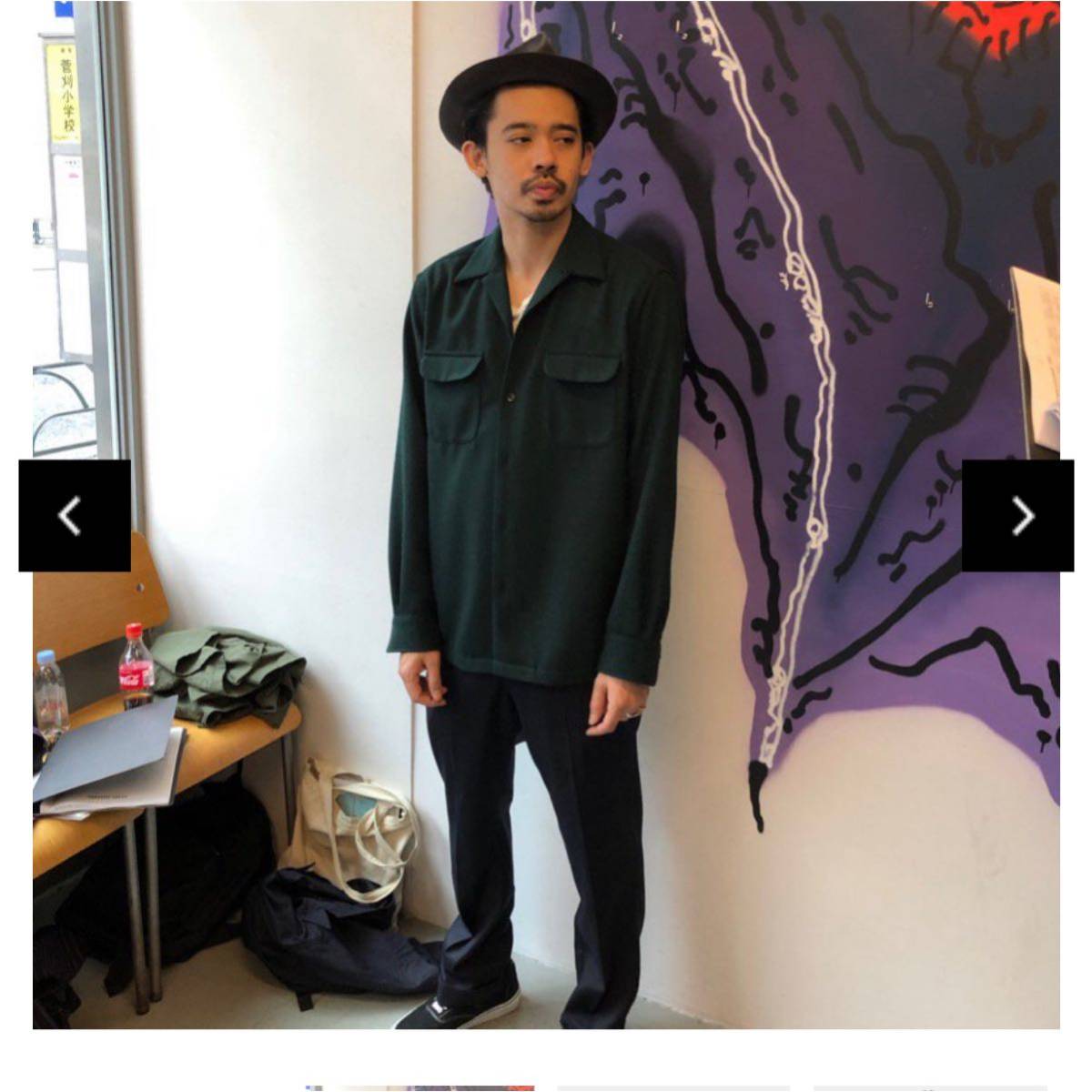 WACKO MARIA ワコマリア WOOL OPEN COLLAR SHIRT|Yahoo!フリマ WACKO MARIA ワコマリア WOOL OPEN COLLAR SHIRT|Yahoo!フリマ
