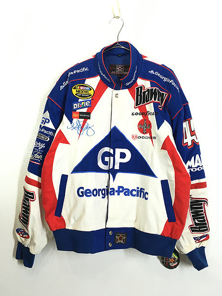 Deadstock」 古着 90s JH 「GP Brawny」 豪華 刺しゅう レーシング