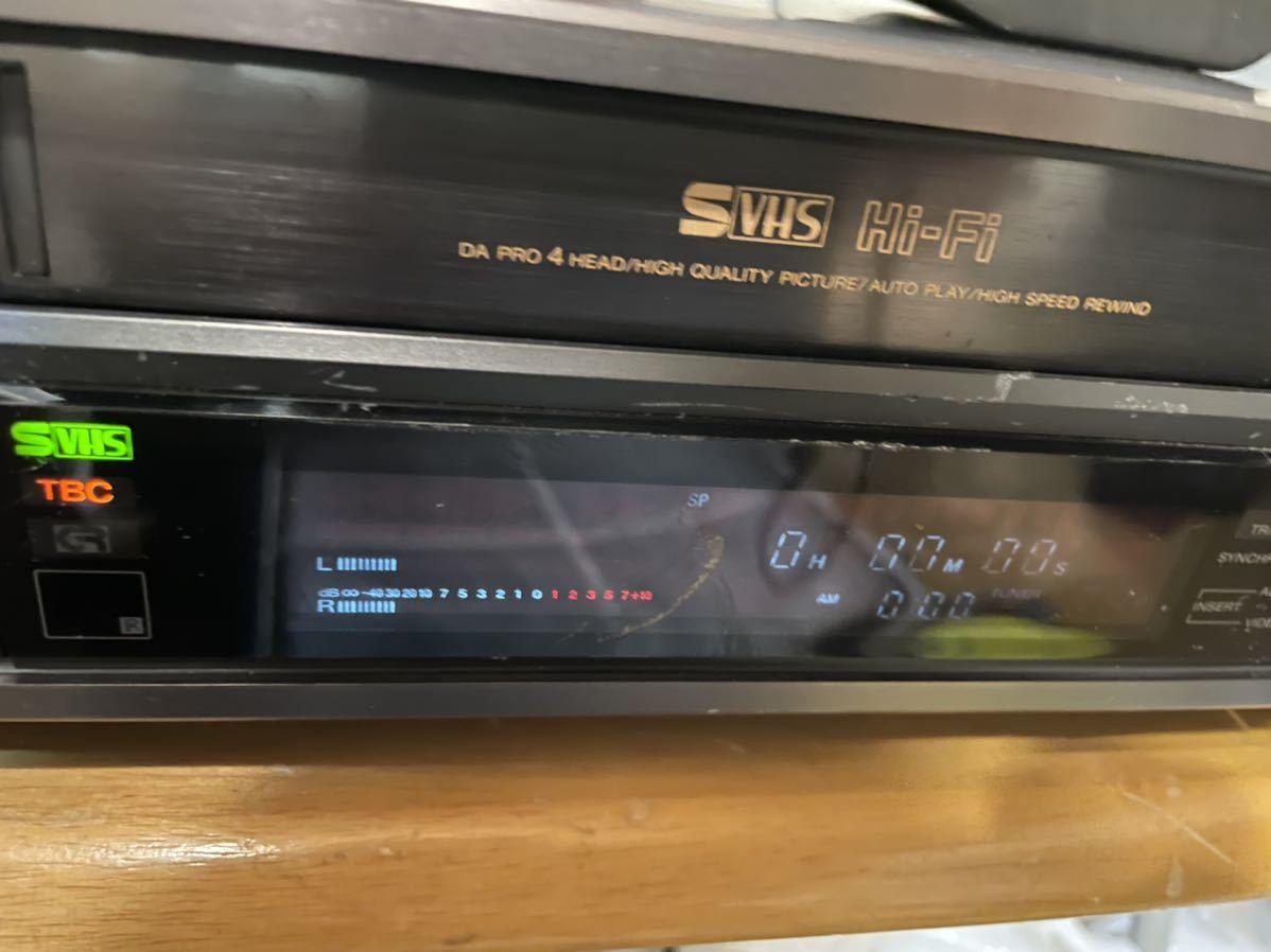 SONY　S-VHS　ビデオデッキ　SLV-R7　中古　ジャンク扱い_画像2