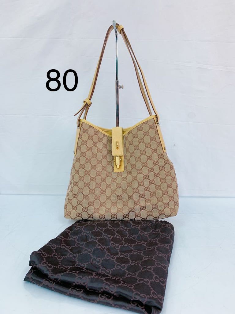 CP87 GUCCI グッチ ショルダーバッグ 110291 ベージュ こげ茶 CP87 GUCCI グッチ ショルダーバッグ 110291 ベージュ こげ茶