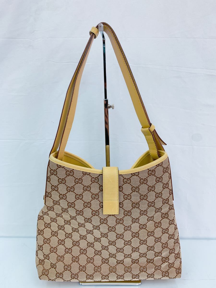 CP87 GUCCI グッチ ショルダーバッグ 110291 ベージュ こげ茶 CP87 GUCCI グッチ ショルダーバッグ 110291 ベージュ こげ茶