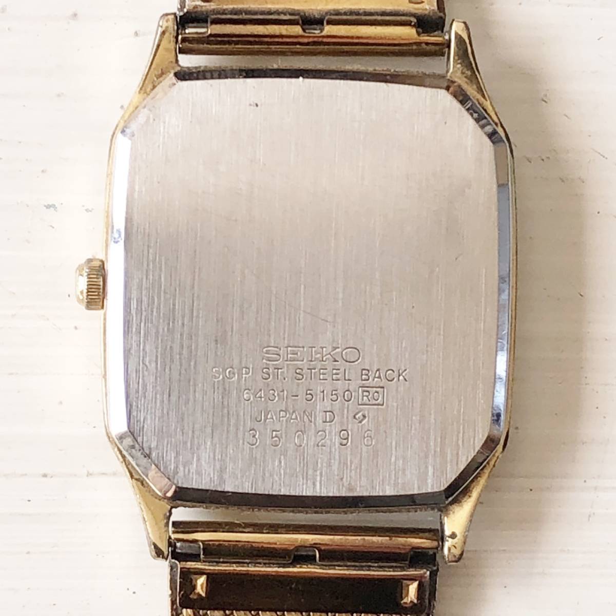 ジャンク品 不動品 SEIKO セイコー クォーツ 腕時計 時計 角文字盤 アンティーク ビンテージ