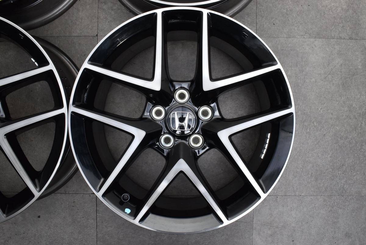 【美品】ホンダ FL1 シビック 純正 18in 8J +50 PCD114.3 4本セット ステップワゴン オデッセイ ヴェゼル アコード CR-V ジェイド 流用にも 4