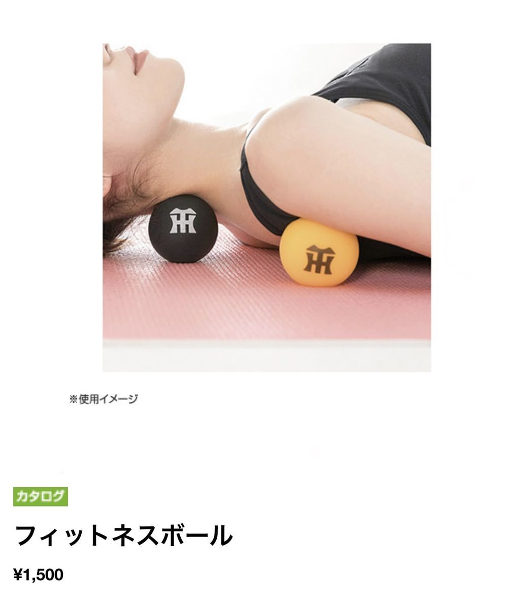 阪神タイガース HANSHIN Tigers フィットネスボール 黄 FITNESS BALL 定価1500円の商品