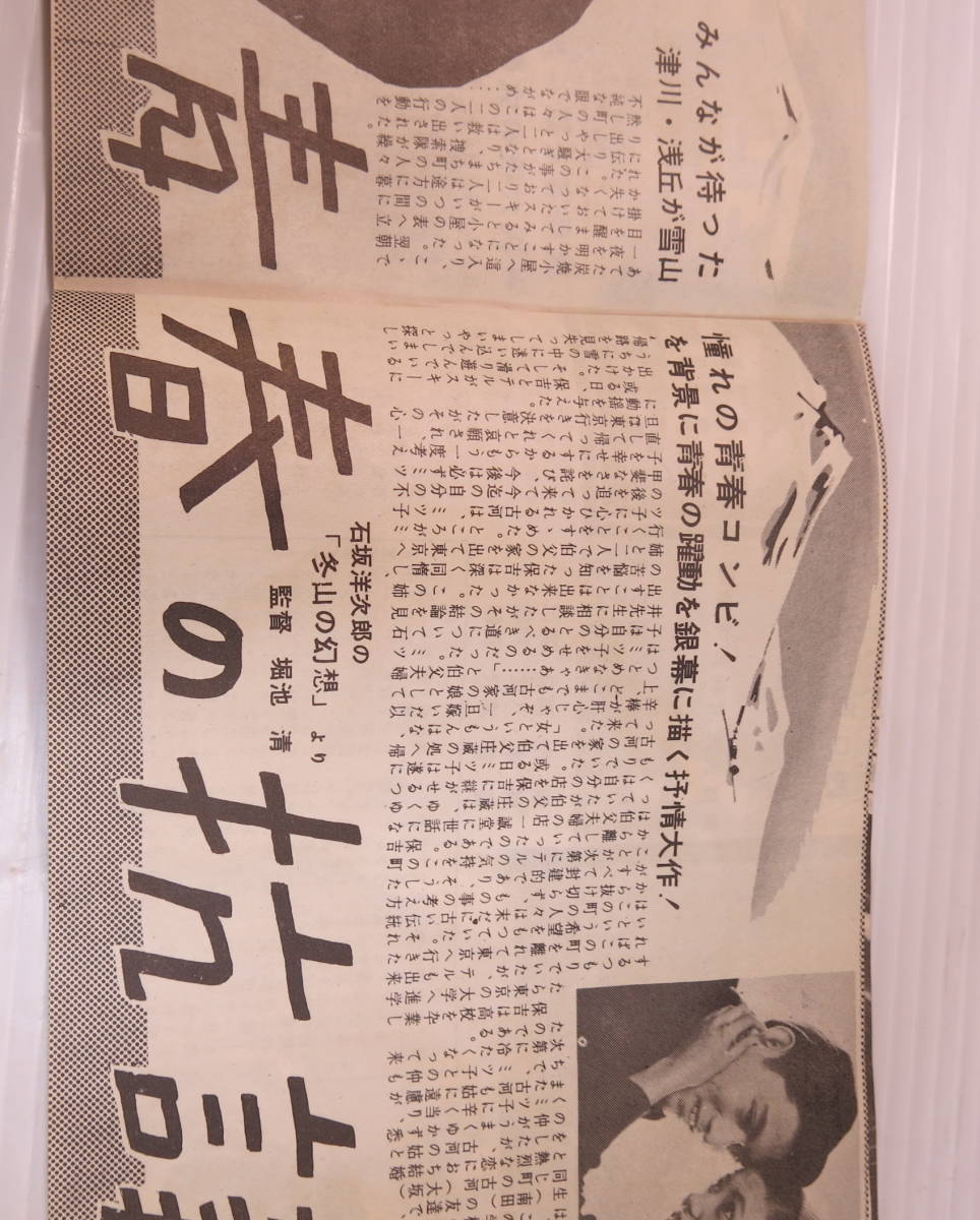 昭和レトロ　小冊子　躍進日活の3月番組　日活北海道支社 宣伝課 小樽 花園映画劇場　危険な関係 美本　縦13.2cm重さ15g　古道具やi (アイ)_画像7