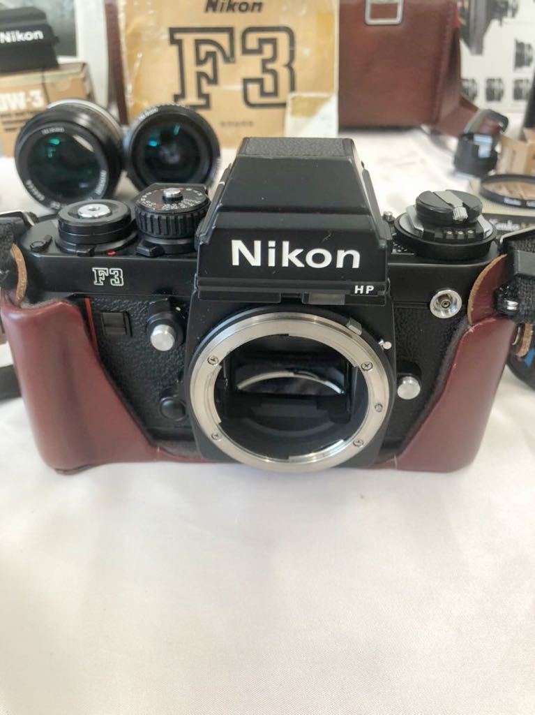Nikon ニコン F3 HP ブラック NIKKOR 105mm 1:2.5 NIKKOR 28mm 1:2.8