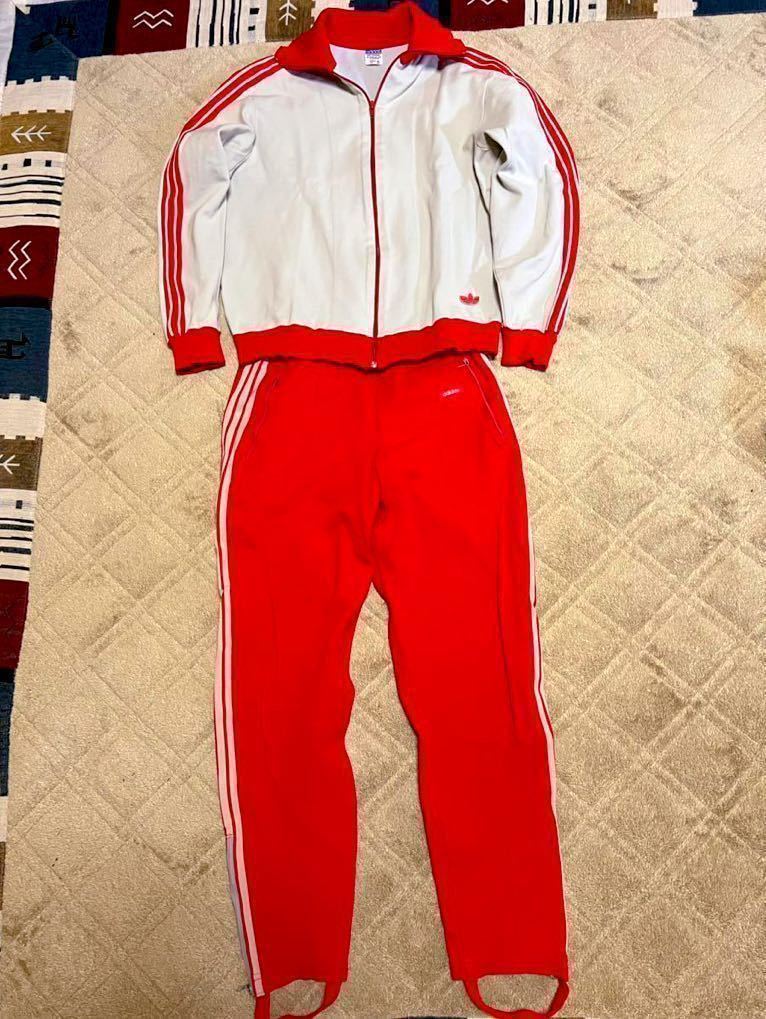 希少！美品☆adidas 70S ジャージ 上下セット☆西ドイツ デサント製