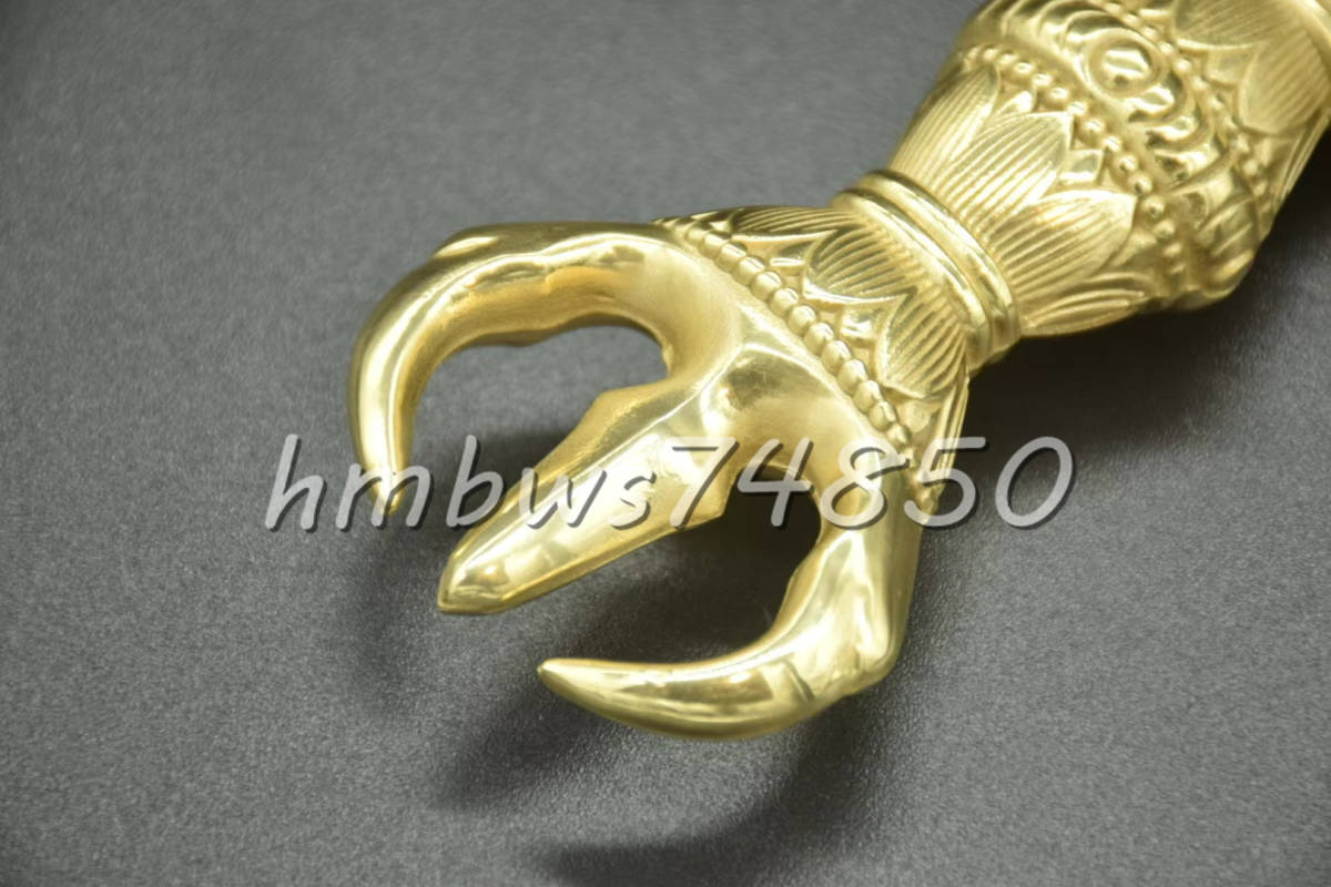 密教法具 寺院仏具」極上品 不動明王 倶利伽羅剣 銅製 磨き 密教法具 寺院仏具」極上品 不動明王 倶利伽羅剣 銅製 磨き