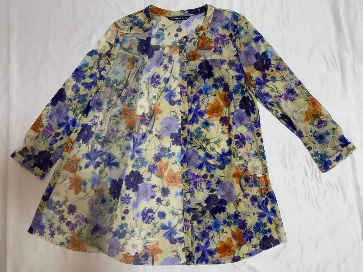 おすすめ】 vivienne ヴィヴィアンタム 花柄 チュール メッシュ ネット