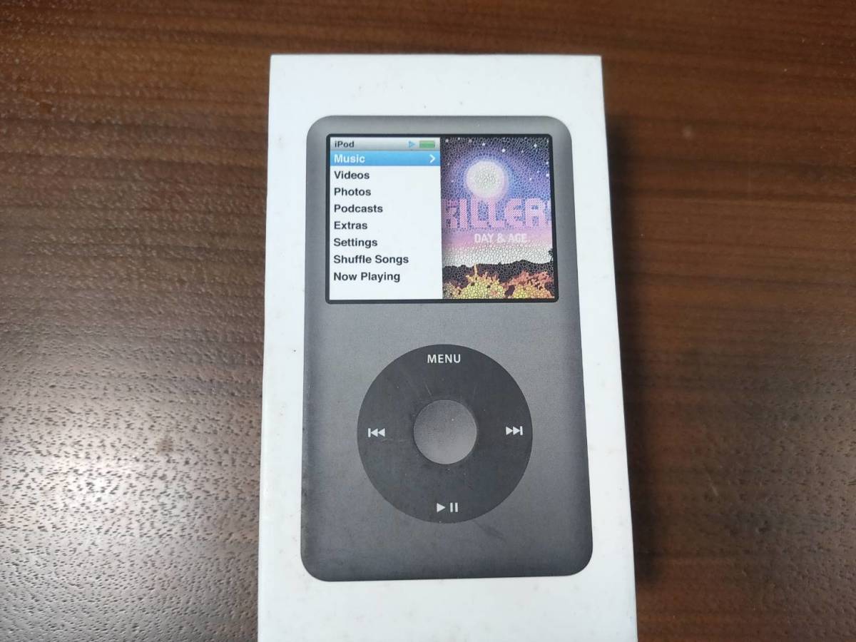 iPod classic 160GB アップル 液晶一部液漏れ有 通電確認済み(iPod 