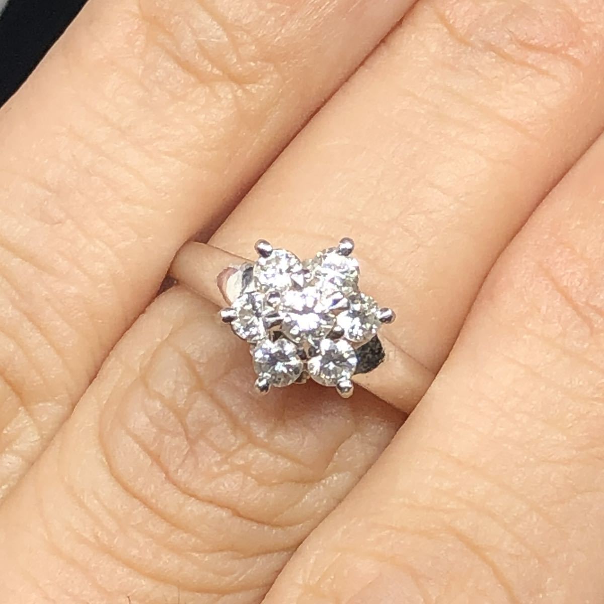 ダイヤモンドリング DIAMOND 18金 ダイヤモンド リング pt900 0.5