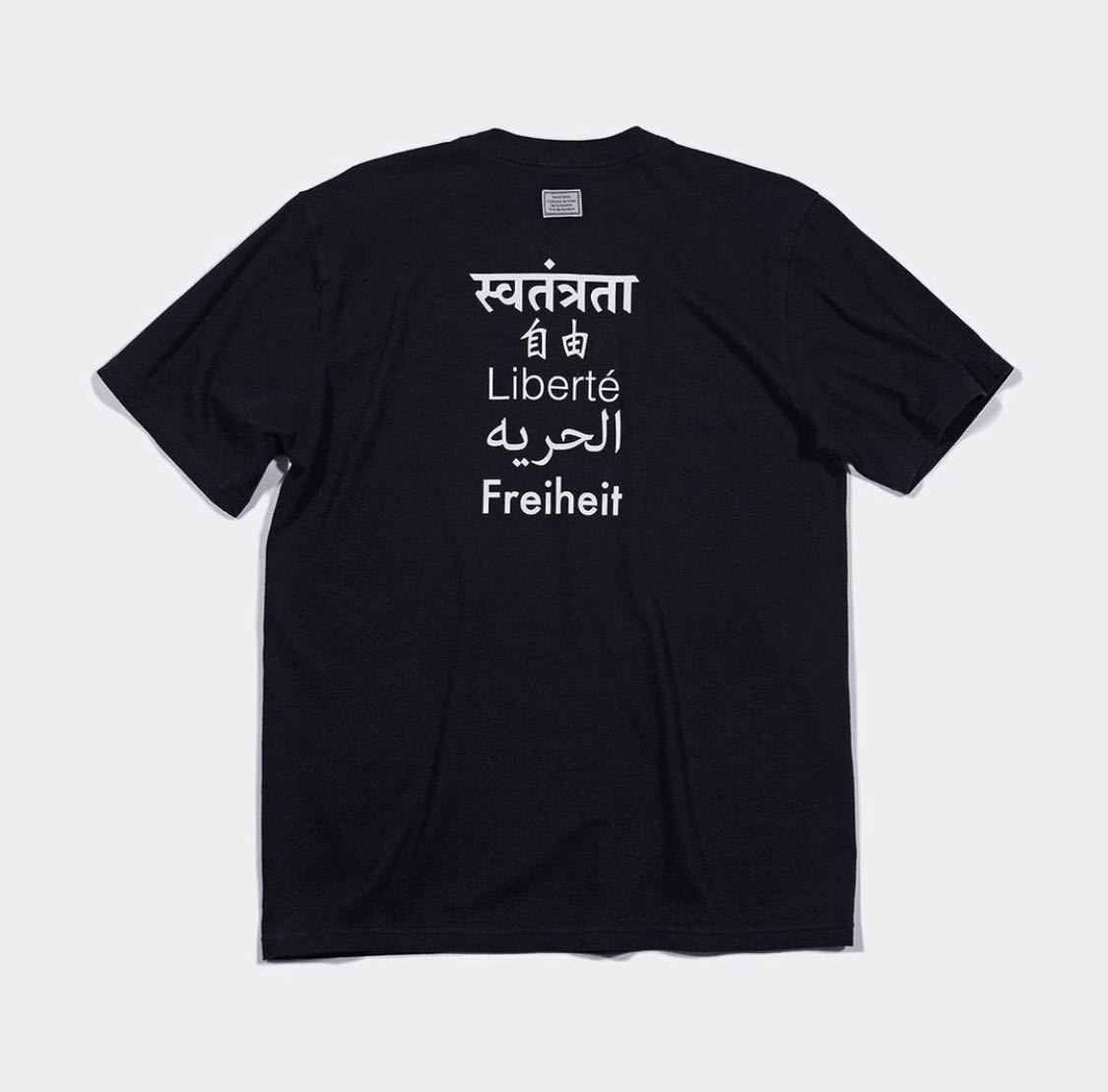 TANGTANG タンタン T-3134 MULTILINGUAL FREEDOM BLACK L T TANGTANG タンタン T-3134 MULTILINGUAL FREEDOM BLACK L T