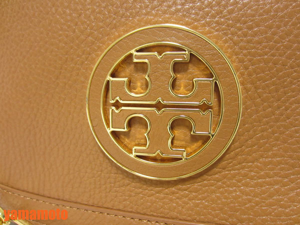 送料無料 TORY BURCH トリーバーチ チェーンショルダーバッグ クラッチバッグ レザー ブラウン 美品_画像7