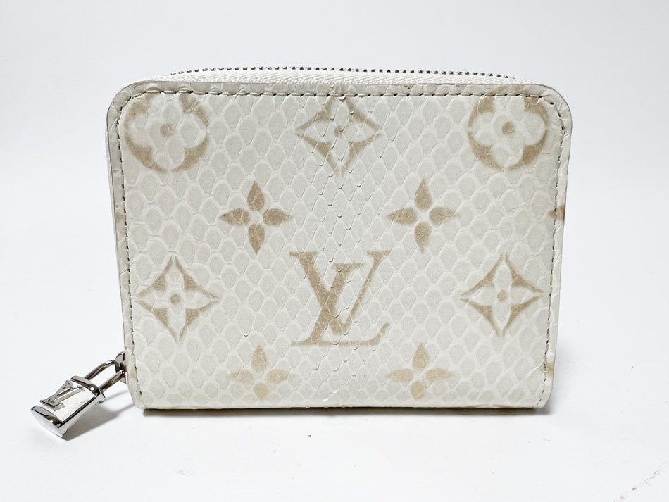 LOUIS VUITTON ルイヴィトン パイソン ジッピーコインパース ラテ