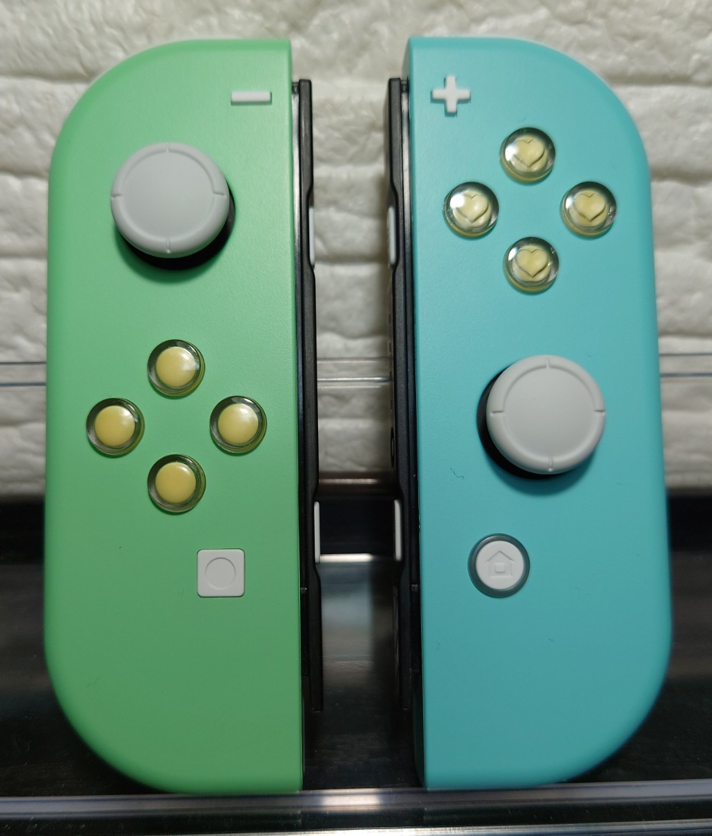 Nintendo Switch  Joy-Con  ジョイコン 再構成品 フォロワープロデュースモデル03 パインカラー釦だなも
