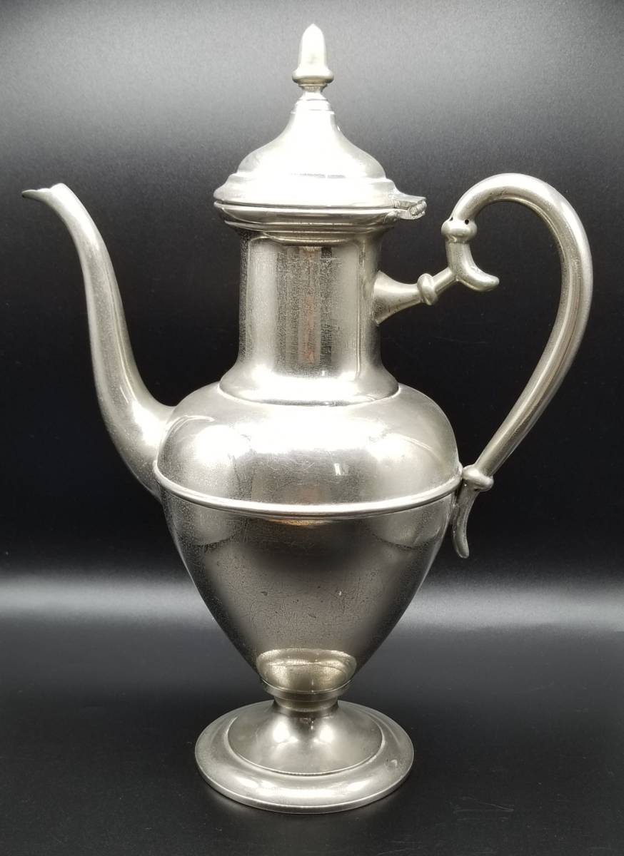20世紀中頃 英国 アンティーク シルバーメッキ コーヒーポット 銀メッキ ヴィクトリアスタイル 紅茶 ティーポット やかん