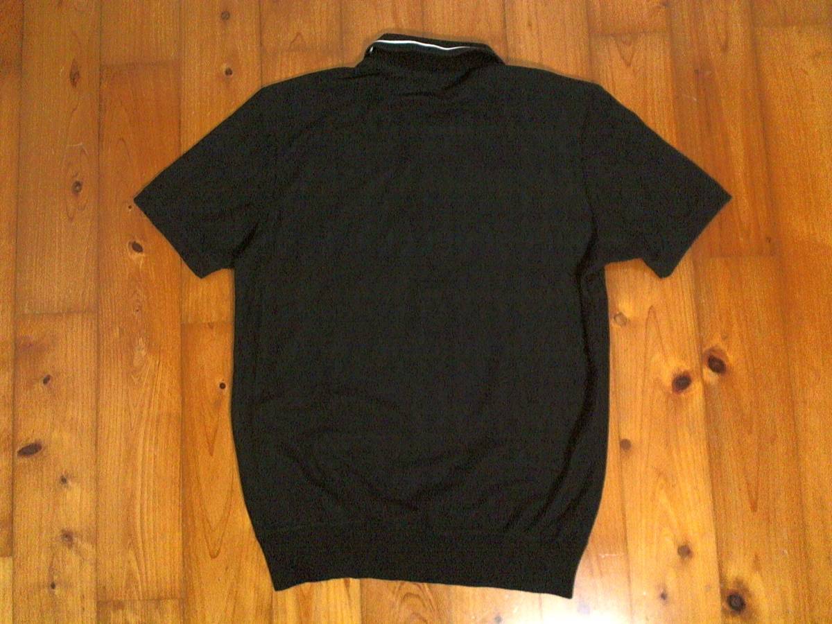 * domestic production * Boycott [BOYCOTT] polo-shirt with short sleeves shadow a-ga il 2 black black 