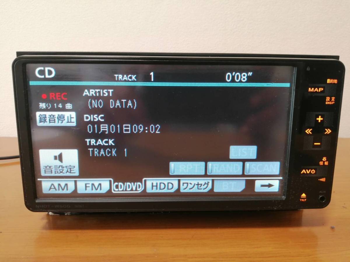 Toyota/トヨタ NHDT-W60G/CD/DVD/SD/ブルートゥース/2017 地図データ