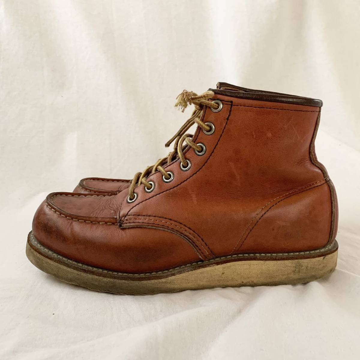 2000 year made Y2K USA made RED WING Red Wing 875 moccasin leather boots Brown 7E Vintage inspection 90s 2000s Irish setter 