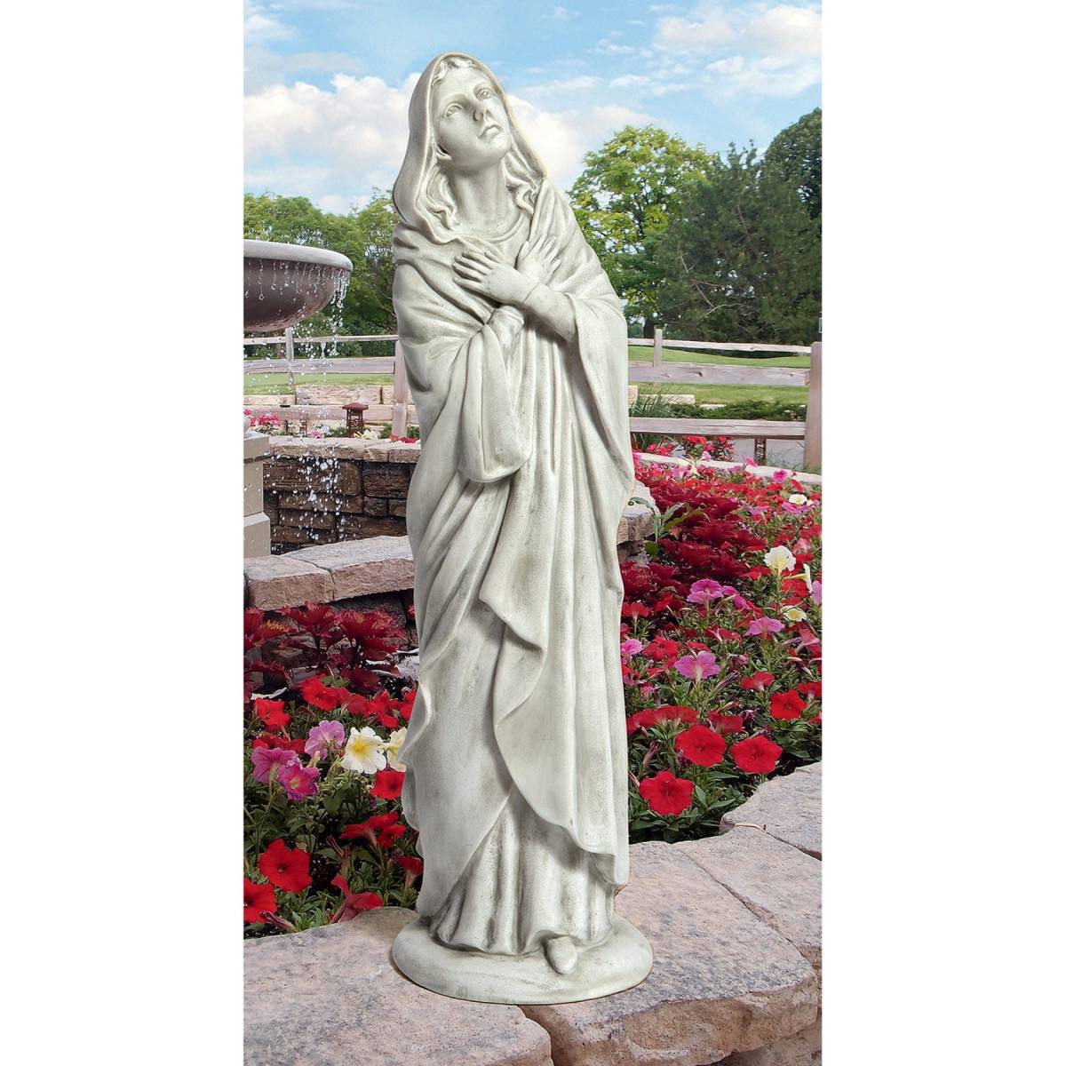 天に祝福されしマリア 聖母マリア像西洋彫刻洋風オブジェ雑貨飾り装飾