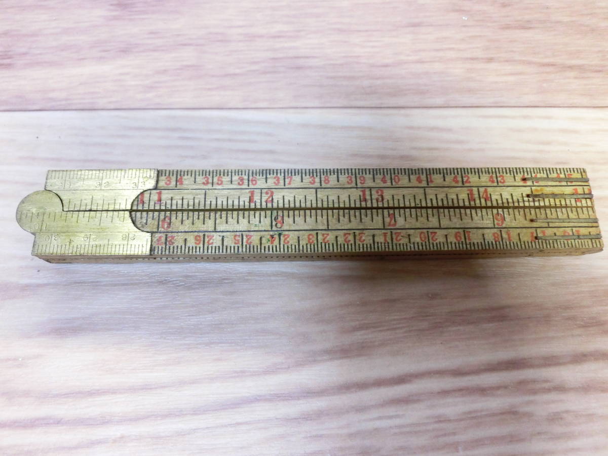 ヤフオク! - ○ 木製折畳みものさし ~60cm・尺・インチ 収納長:1...