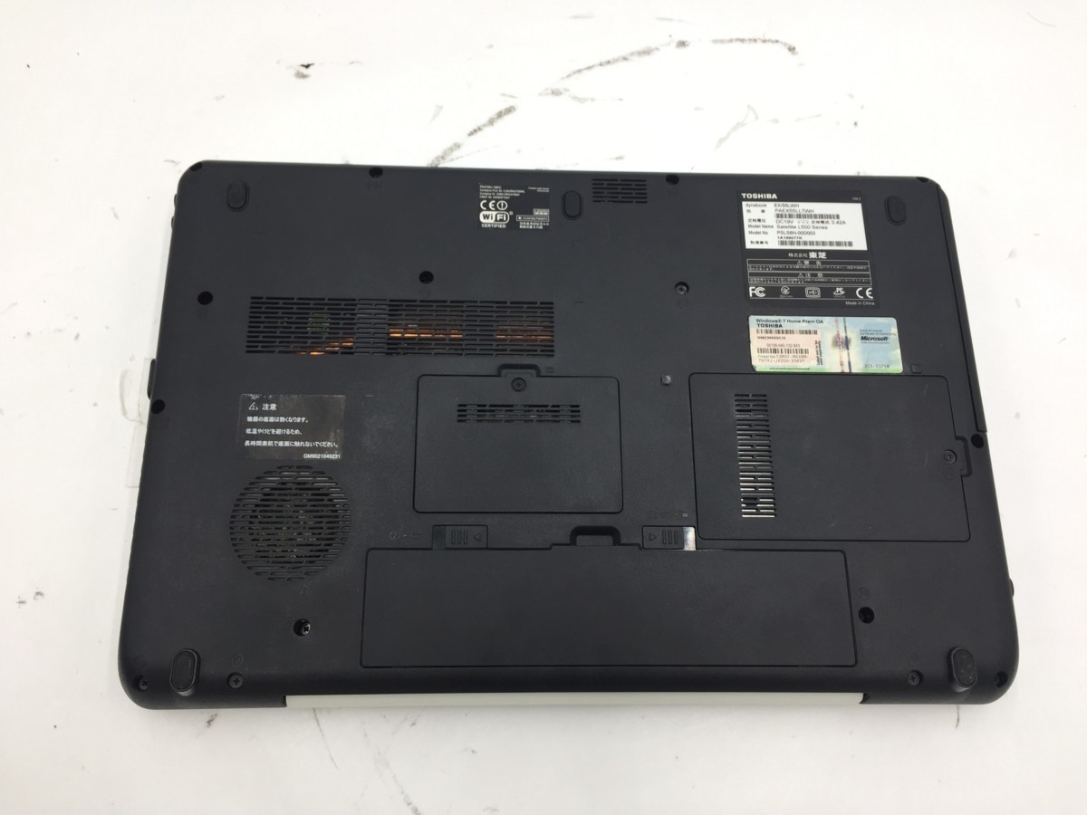 ♪▲【TOSHIBA トウシバ】ノートPC i3/M330 /HDD 500GB PAEX55LLTWH Blanccoにて消去済み 0420 22_画像4