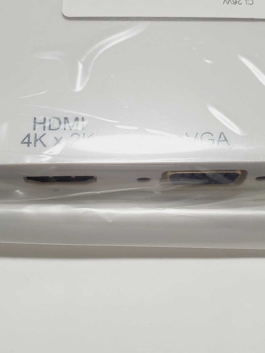 Mini Displayport to HDMI DVI VGA 変換 アダプター HDMI 4K×2K 未使用_画像4
