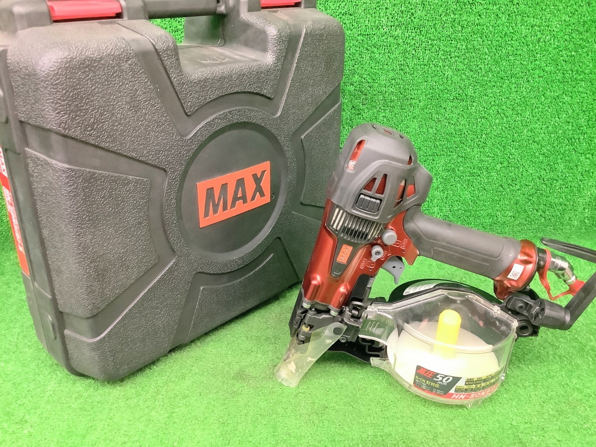 程度良好】品 MAX マックス 高圧 50mm スーパーネイラ 釘打機 HN-50N3