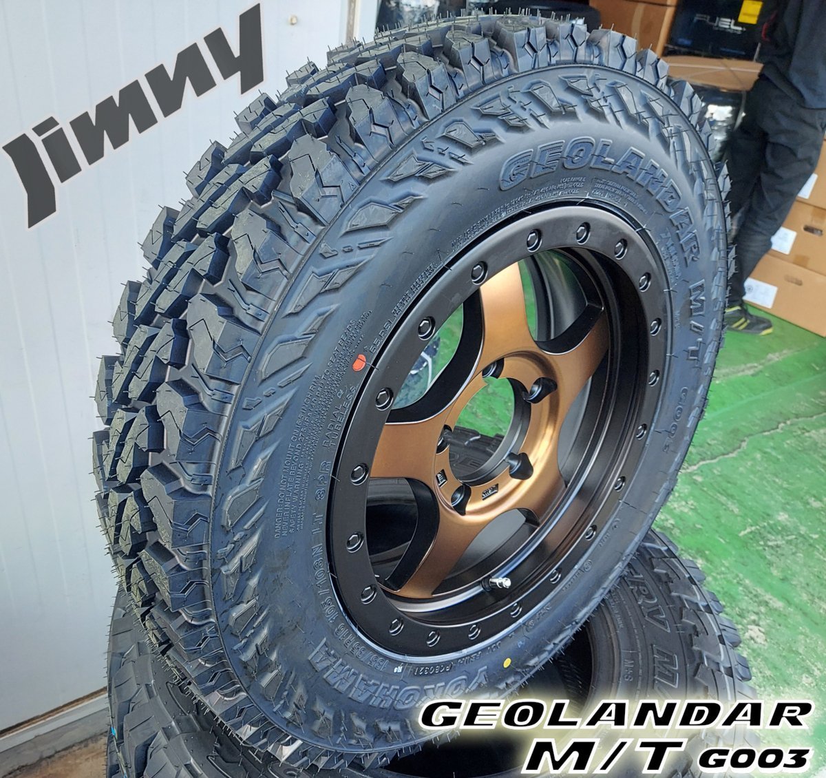 贈答 ジムニー JB64 JB23 JA BDX05 ヨコハマ ジオランダー MT G003 185