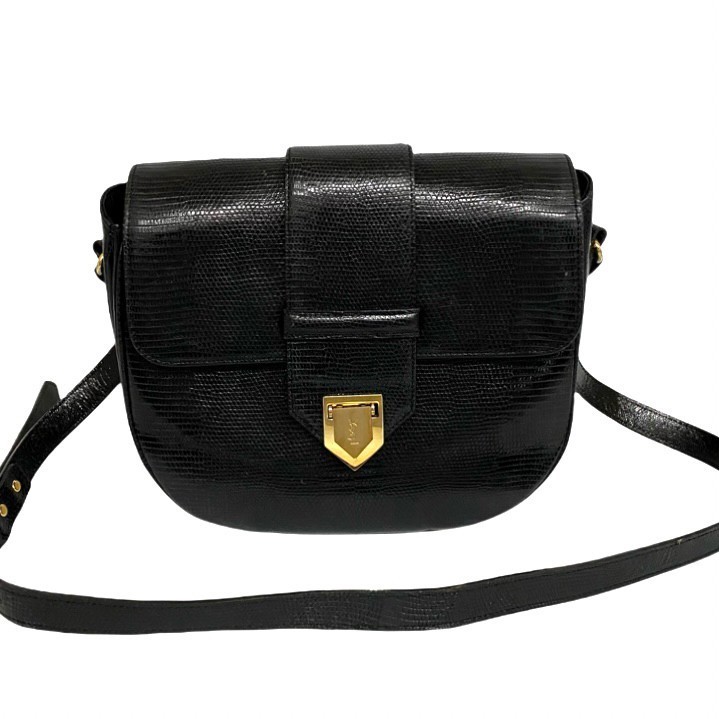 ディズニーコレクション 極 美品 イヴサンローラン YSL ロゴ レザー