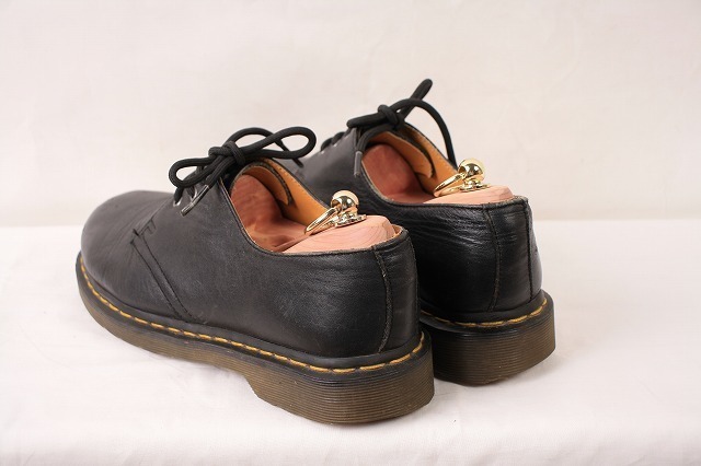 美品 ドクターマーチン UK6/24.5cm～25.0cm/3ホール 黒 ブラック ブーツ レザー メンズ レディース drmartens 古着 中古 dm3002_画像2