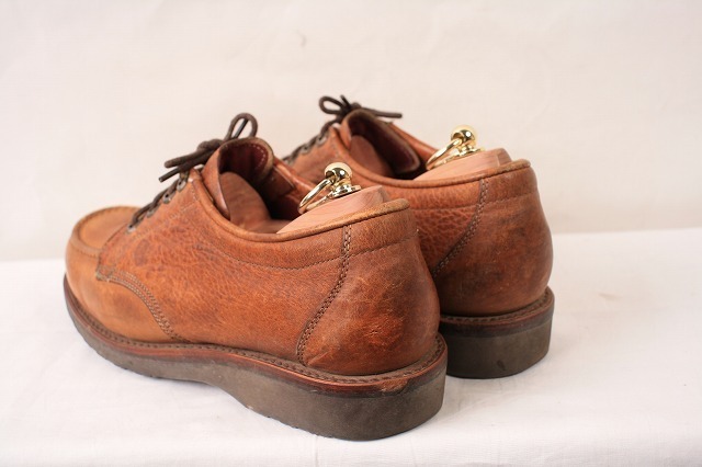  Chippewa 9 1/2 D /USA made moktu tea Work Brown boots Chippewa leather original leather old clothes used eb398