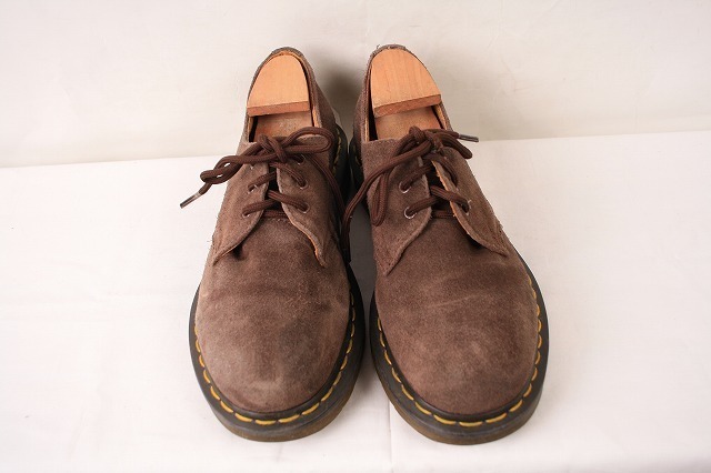 ドクターマーチン UK5/23.5cm-24.0cm/3ホール スエード 茶 ブラウン ブーツ レディース レザー 本革 dr.martens 中古 dm2966_画像3