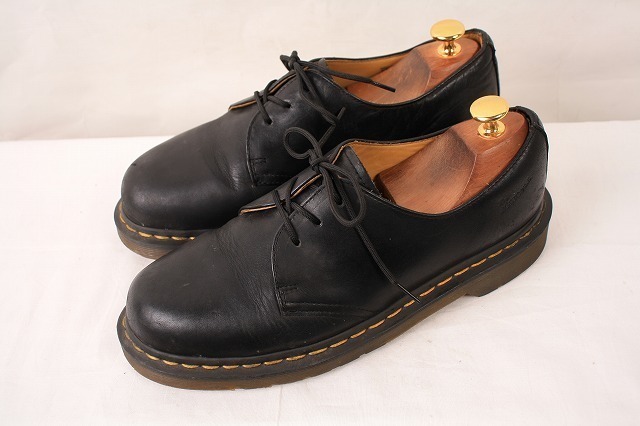正規 ブラック 黒 UK7/25.5cm-26.0cm/3ホール ドクターマーチン ブーツ