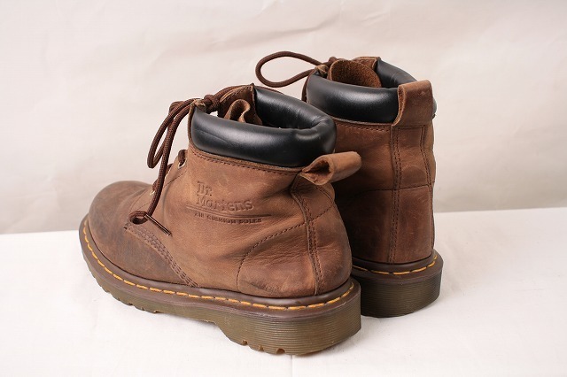 ドクターマーチン UK6/24.5cm～25.0cm/6ホール 茶 ブラウン ブーツ レザー drmartens ユニセックス 中古 dh2585_画像2