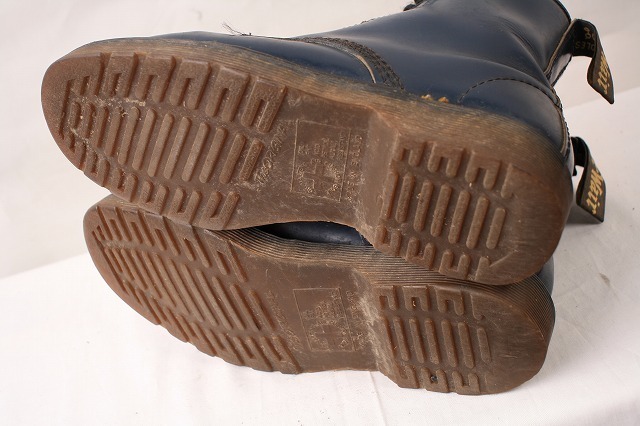 英国製 ドクターマーチン UK5/23.5cm-24.0cm/8ホール 紺 ネイビー 英国靴 レディース イングランド 中古 dh2675_画像4