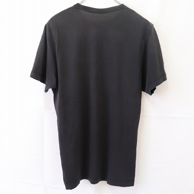 ナイキ Tシャツ M 位 黒 NIKE 半袖 ワンポイントロゴ クルーネック メンズ レディース 古着 中古 st39_画像2