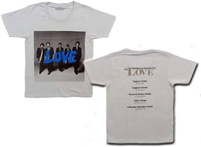 嵐 Love グッズ Tシャツ ARASHI LIVE Tour 2013"LOVE" 実写 ツアーTシャツ  ヴィンテージ