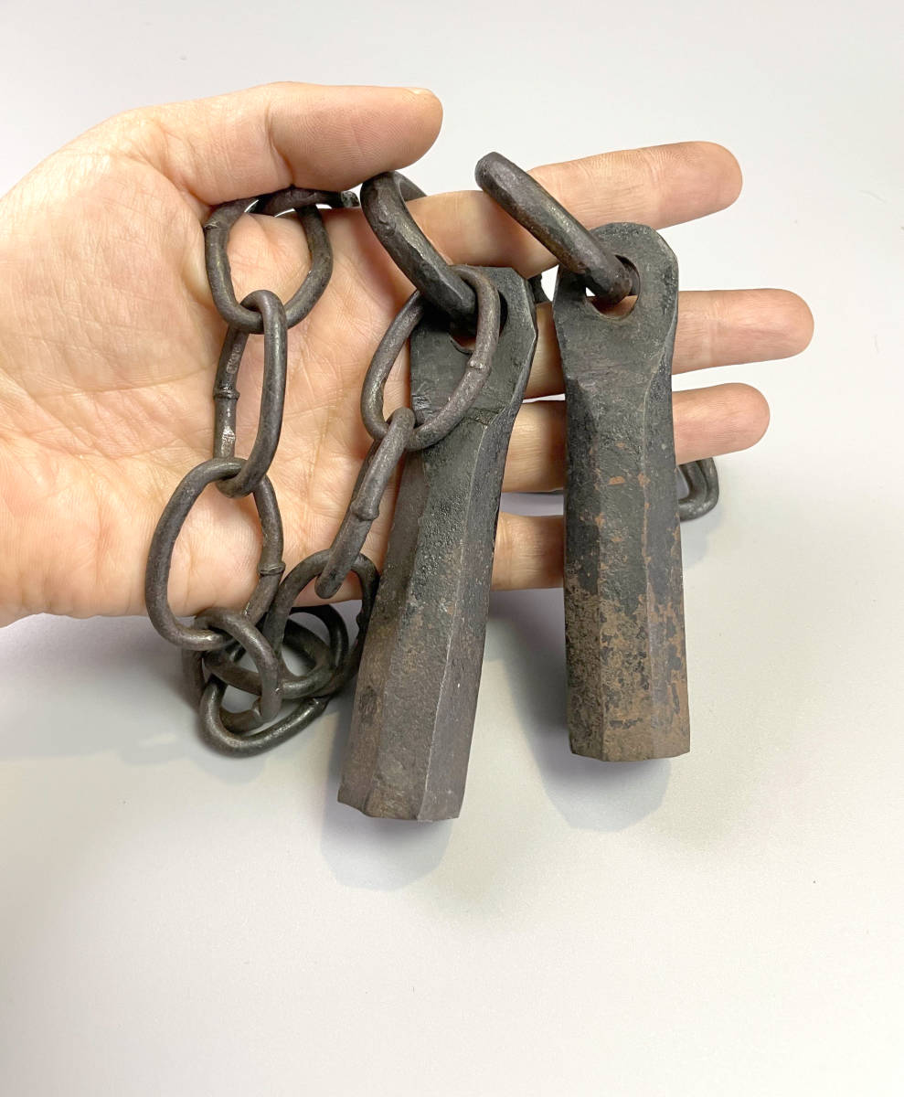 7)鉄鎖 万力鎖 江戸時代の下級武士の護身用と聞きました。検 7)鉄鎖 万力鎖 江戸時代の下級武士の護身用と聞きました。検