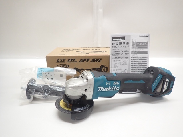 makita マキタ 18V 100mm充電式ディスクグラインダGA418DZ 元箱/説明書