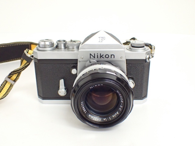 Nikon 一眼レフフィルムカメラ ボディ Nikon F 初期型 アイレベル シルバー レンズ NIKKOR S.C Auto 50mm F1.4 ニコン ◆ 65639-13_画像2