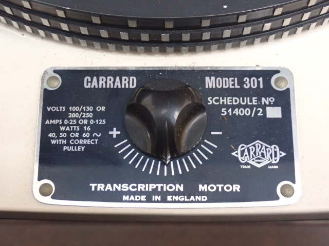 GARRARD ガラード レコードプレーヤー ターンテーブル Model 301 自作キャビネット付き □ 65759-2_画像5
