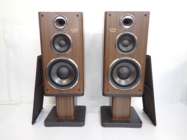 ONKYO D-77FX AS-77FX セット ペア 3WAYバスレフ方式スピーカー スタンド オンキョー ♪ 659A1-1 ONKYO オンキョー AS-77XD スピーカースタンド ペア