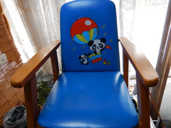 こどもベビー椅子　W40D45H80CM 赤ちゃん椅子　木製　昭和レトロ　ヤマト運輸200サイズ着払い_画像2