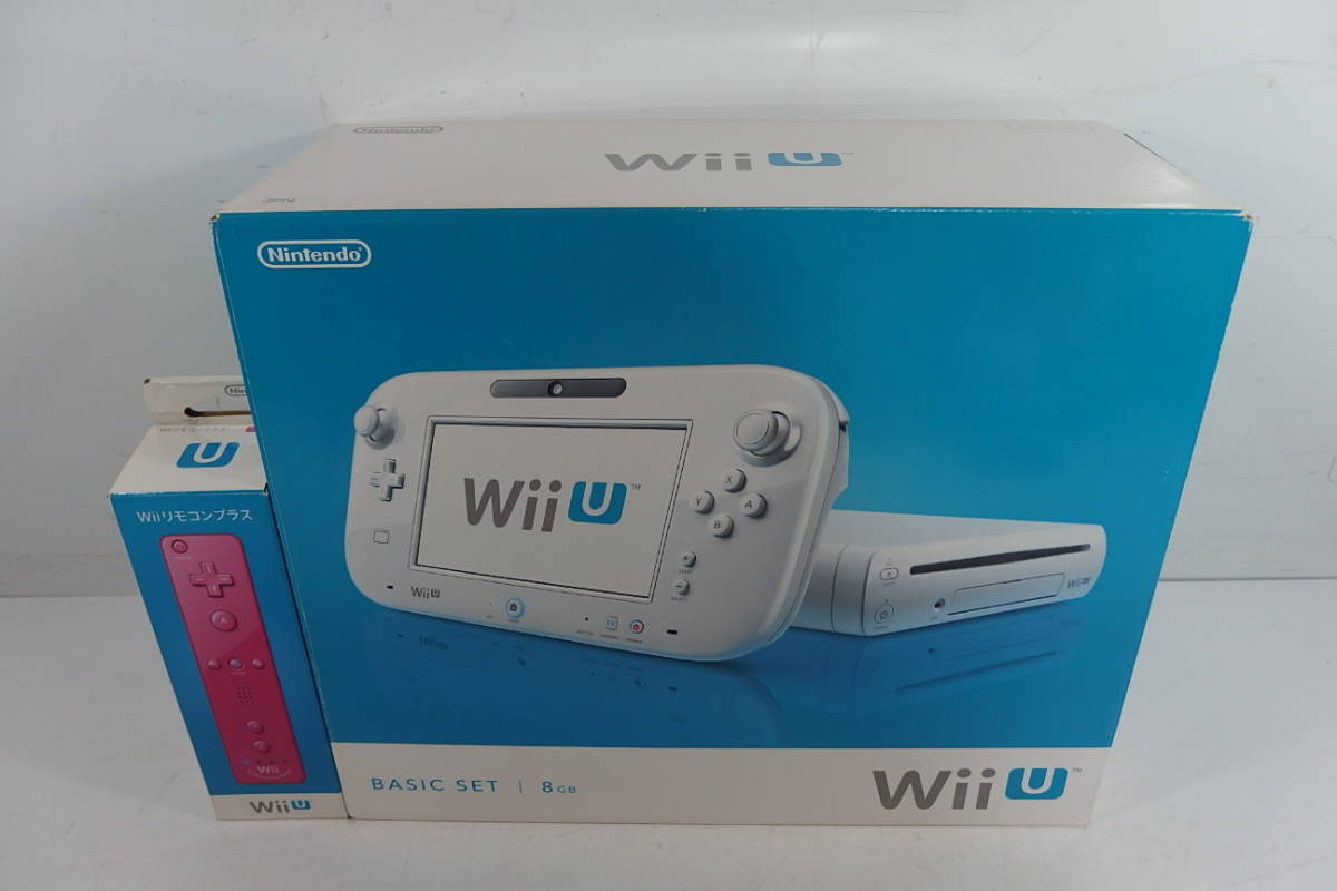 ◇極美品 Nintendo 任天堂 Wii U 本体 ベーシックセット シロ 8GB 別売