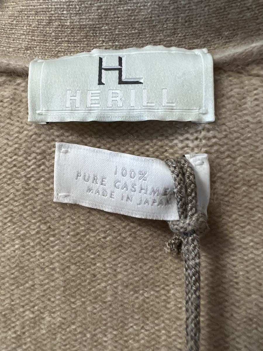 HERILL ヘリル Golden Cash Hole Garment Cardigan カシミヤ